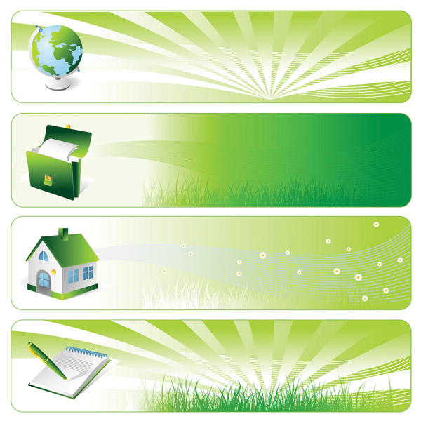 free vector Environmental theme banner vector background